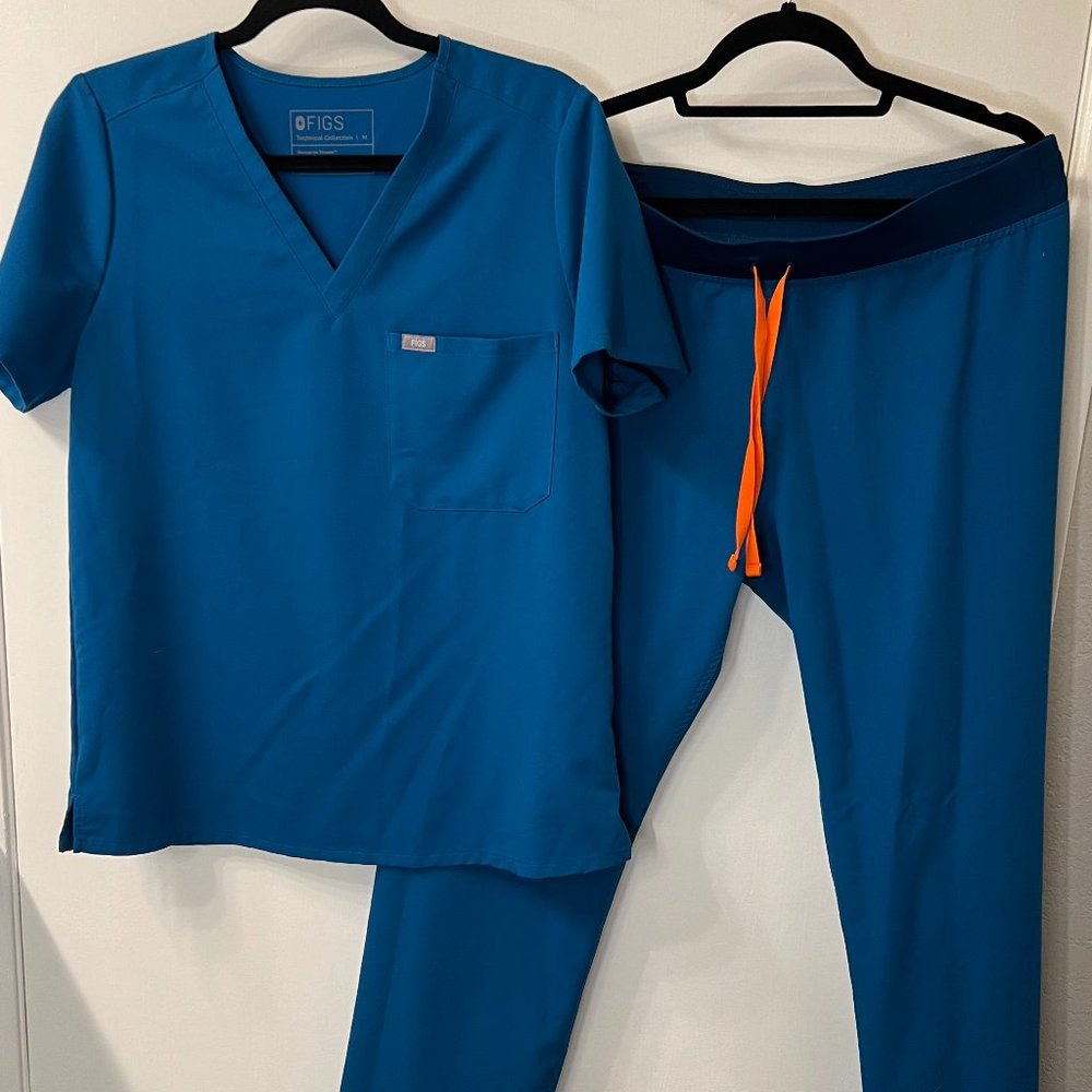 Figs Alps Blue Scrub Set M/L